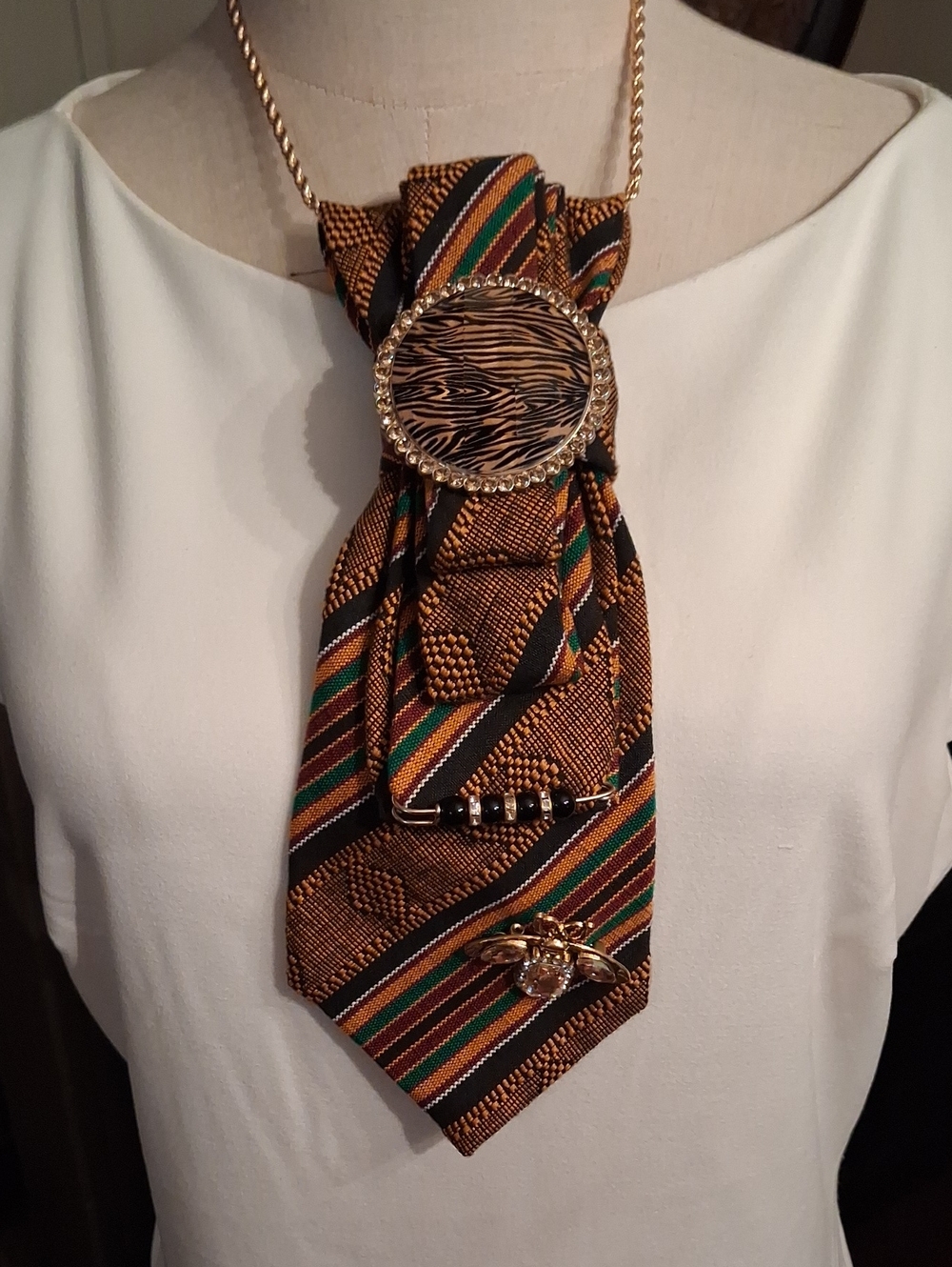 Ashante Upcycled Necktie Necklace